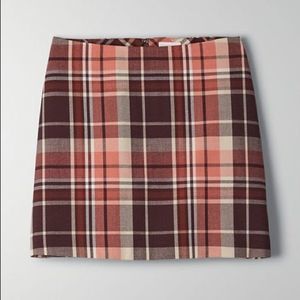 Aritzia Wilfred New Classic A-Line Mini Skirt Rustique/Warm Earth